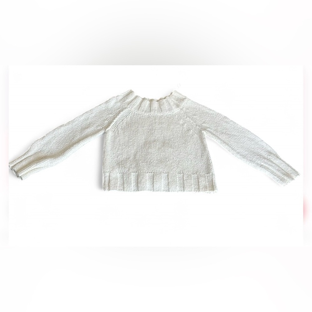 Free People White Cowl Neck Sweater